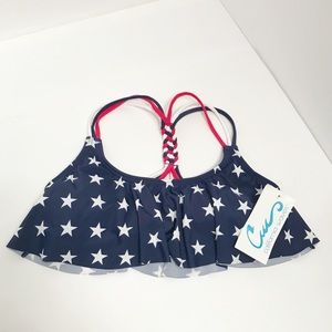 California Waves‎ Stars Swim Top Size Medium